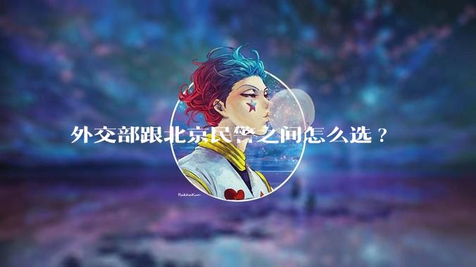外交部跟北京民警之间怎么选?