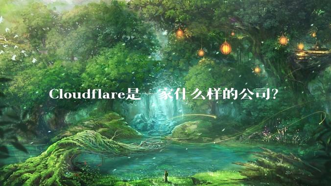 Cloudflare是一家什么样的公司？