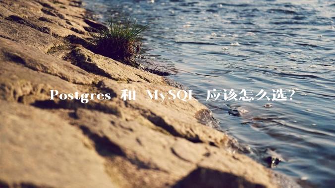 Postgres 和 MySQL 应该怎么选？